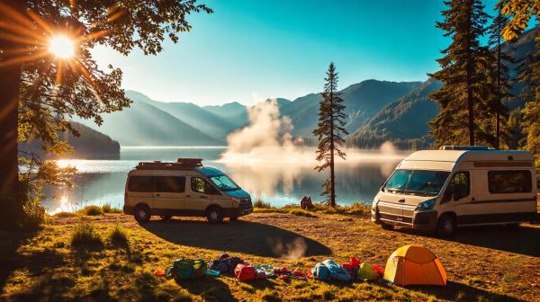 Top destinations pour des vacances en van et camping-car
